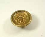 H39A-LOT Of 5 Dresser, Cabinet, Knobs, Antique Brass Acorn Impression. Fixed Price $12.00.