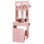Apple Pink Drawers And 2 Doors 1 Led 3-TONE Sliding Mirror Dressing Table Set. Fixed Price $272.65.