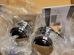 Emtek 8200NWUS26 Norwich Privacy Door Knob With Rose - Polished Chrome. Fixed Price $82.00.