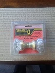Vintage Tru-bolt Glass Crystal Door Set 221-7244 Hardware Nos. Fixed Price $15.00.