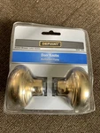Defiant Door Knob Solid Brass Finish Lever Reversible Dummer 508 789 Heavy Duty. Fixed Price $9.00.