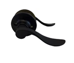 6 Defiant Passage Wave Lever Series Matte Black Hall And Closer Pack Set. Fixed Price $44.95.
