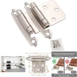 1/2 Inch Overlay Brushed Nickel Cabinet Hinges Self-closing Kitchen Door. Fixed Price $34.99.
