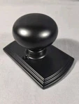 Delaney IT-115T-SN Black False Dummy Door Knob Handle Powder Coat Nib. Fixed Price $14.98.