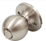 New Ultra Hardware Ball Privacy Satin Nickel Doorknob Handle. Fixed Price $8.69.