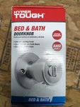 New!! Bed And Bath Doorknob Stainless Steel Finish Hyper Tough. Fixed Price $12.00.