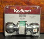 Kwikset 92001-275, Polo Passage Hall & Closet Door Knob, Satin Chrome, Fs. Fixed Price $14.99.