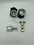 Gobrico 5 Pack Clear Octagonal Diamond Glass Door Knobs, Lock Inside, Privacy. Fixed Price $85.50.