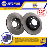 2X Brake Discs Pair Solid Fits Audi Rear 230MM Set Napa 1J0615601N New. Fixed Price $41.30.
