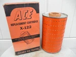 Vintage "ace" Brand Metal Oil Filter Cannister Box. Fixed Price $9.95.