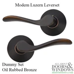 Emtek Dummy Set Modern Luzern Door Handle Oil Rubbed Bronze. Fixed Price $122.00.