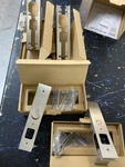 Cavilock CL400D0328 Satin Nickel Pocket Set For Double 1-3/8". Fixed Price $560.99.