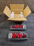 (qty 2) Anzo Usa 211019 Black 3D Style Tail Lights Fits 99-00 Cadillac Escalade. Fixed Price $44.79.