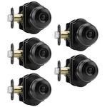 Haidms Matte Black Privacy Interior Door Knobs Bedroom Bathroom 5 Pack. Fixed Price $110.32.