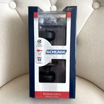 Schlage Bwe Aged Bronze Keyed Entry Set 2 Keys Door Knobs Black Unused Open Box. Fixed Price $29.49.
