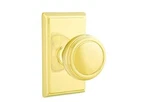 Emtek 8221NWUS3NL Privacy Set, Rectangular Rosette, Norwich Knob, Unlacquered Br. Fixed Price $163.42.