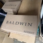 Baldwin Reserve PVCRYTSR044 Crystal Privacy Door Knob With Square Rose Read. Fixed Price $99.99.