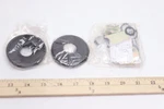 (2-PK) Baldwin Passage Rosettes Satin Black R016.190.PS. Fixed Price $28.35.