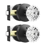 Leydebong Crystal Glass Door Knobs Interior Privacy Lock For. Fixed Price $99.75.
