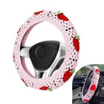 Hand Crochet Car Steering Wheel Cover, Cute Boho Strawberry Whee.... Fixed Price $46.83.
