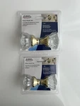 Set Of 2 Vintage First Watch Brass Glass Door Knobs Old Stock 1997 Taiwan #1140. Fixed Price $17.99.