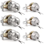 Knobwell 3 Pack Keyed Alike Door And Double Cylinder Deadbolt Set Exterior. Fixed Price $93.35.