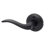 Kwikset Sedona Matte Black Left Handed Round Wave Half Dummy Door Handle. Fixed Price $14.99.