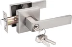 6PK Probrico Satin Nickel Entrance Door Levers Keyed Alike Entry Lockset. Fixed Price $99.95.