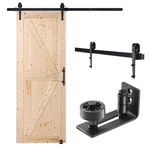 Barn And Hardware Kit, 30" X 84" Wood Sliding Door, Smoothly Quiet. Fixed Price $187.74.