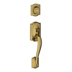 Schlage Camelot Single Cylinder Exterior Entrance Handleset Antique Brass. Fixed Price $78.99.