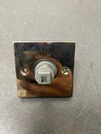 Baldwin PSSQUCSR055 Door Lever With Square Rosette - Polished Nickel. Fixed Price $77.99.