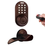 Milocks XFL-02OB Digital Deadbolt Door Passage Lever Handle Combo With. Fixed Price $101.26.