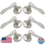 Gobrico 6 Pack Satin Nickel Wave Dummy Door Levers Interior No-turning Handles. Fixed Price $91.07.
