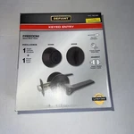 Defiant Freedom Keyed Entry Lock Set Deadbolt Lever Handle Matte Black Finish. Fixed Price $24.99.