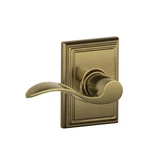 Schlage F10ACC609ADD Addison Trim With Accent Hall And Closet Lever, Antique Bra. Fixed Price $70.65.