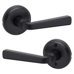 Kwikset Trafford Matte Black Reversible Round Straight Hall/closet Door Handle. Fixed Price $15.99.