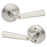 New Kwikset Trafford Hall Closet Door Handle Satin Nickel 97201-003. Fixed Price $11.00.