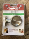 New Factory Sealed Kwikset 334 Round Hallcloset Pocket Door Lock Satin Nickel. Fixed Price $12.00.