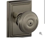 Schlage Georgian Privacy Door Knob Set Decorative Addison Trim F40GEO620ADD. Fixed Price $39.99.