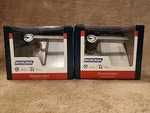 2 Schlage Latitude F51 619 Keyed Entry Satin Nickel Lever Set. Alike. Fixed Price $99.95.