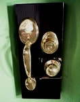 Mintcraft Entrance Handle Set Model S7731 Polished Brass Finish. Complete Kit. Fixed Price $40.67.