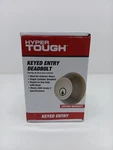 Hyper Tough Keyed Entry Deadbolt Antique Brass Finish Complete, New. Fixed Price $19.99.