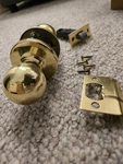 Gobrico Drop-style Bedroom Bathroom Door Locksets Round Polished Brass 6 Pack. Fixed Price $59.00.