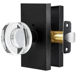 Privacy Door Knob With Lock - Crystal Glass Interior Handle For Bedroom .... Fixed Price $57.81.
