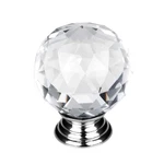Clear Round Crystal Glass Door Knobs Cupboard Drawer Cabinet Handles. Fixed Price $12.88.