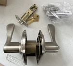 Schlage Accent F51A 619 Camelot Satin Nickel Keyed Entry Door Handle. Fixed Price $37.95.