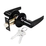 Matte Black Light Commercial Duty Entry Door Lever Lock Set With 2 Keys. Fixed Price $35.58.