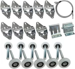 Premium Garage Roller/hinge/top Bracket/wire Rope Kit For 7' Height Doors. Fixed Price $28.98.