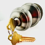 Schlage Georgian Antique Pewter Keyed Entry Door Knob Lock F51GEO620. Fixed Price $23.99.