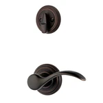 Kwikset Pembroke Interior Door Lever Venetian Bronze Left-hand 966PML Lh 11P. Fixed Price $29.95.